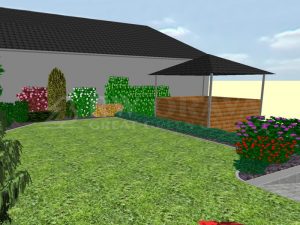 Projekt záhrady 98 m2